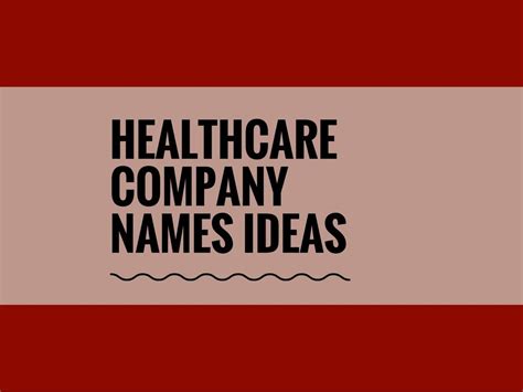 380 Best Healthcare Company Name Ideas Ever Bedrijfsnamen