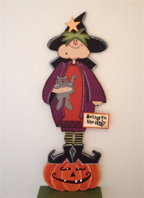 Halloween Wood Craft Pattern Witch Hilda
