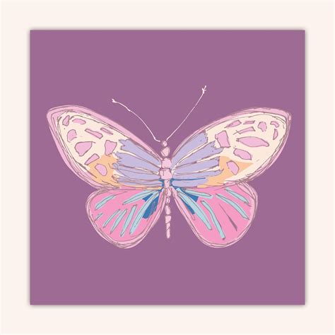Purple Butterfly Fine Art Print Etsy