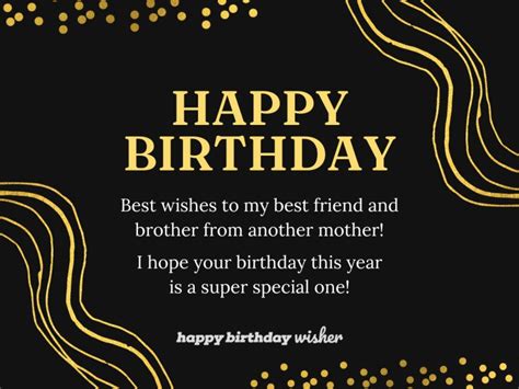 60 Happy Birthday Brother From Another Mother Wishes Happy Birthday Wisher