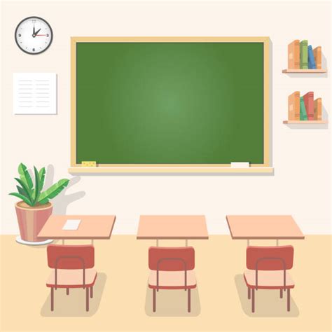 Empty Classroom Illustrations Royalty Free Vector Graphics And Clip Art