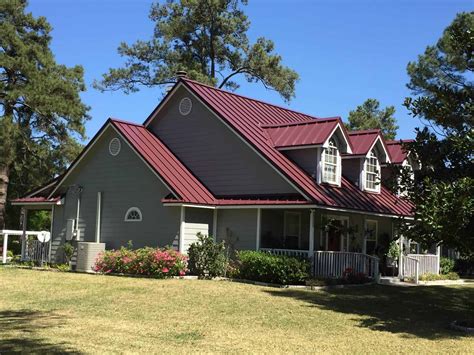 Awesome Colonial Red Metal Roof Best Home Design