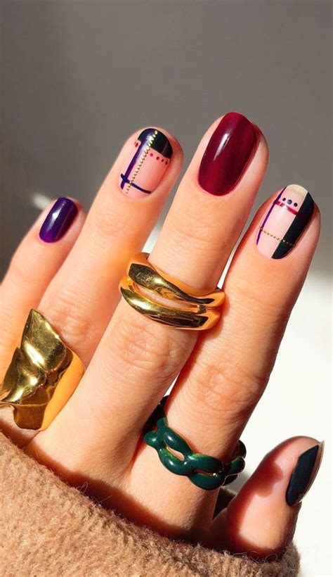 Cute Fall Nails To Help You Get Ready For Autumn Manicure Tartan