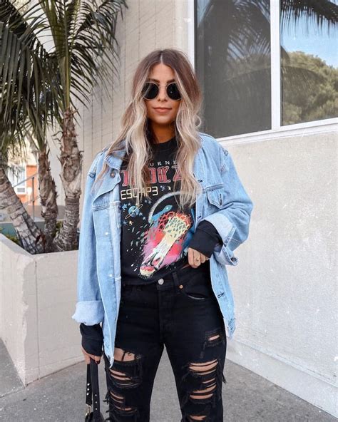 There Is Endless Street Style Inspiration For How To Make Ripped Jeans Look Chic Af Rocker