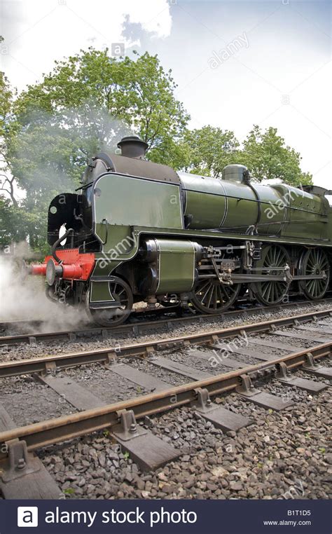Railway Steam Engine U Class 1638 Southern Locomotive Under Full Steam