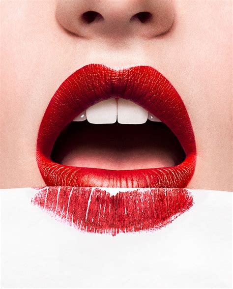 check out this behance project “the red lip project” gallery 35108045