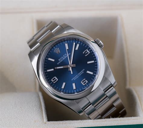 Wts Rolex 116000 Oyster Perpetual 36mm Blue Explorer Dial Complete