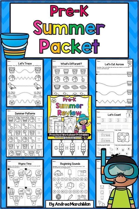 This Preschool Summer Review Packet Is Perfect For Your Pre K Or Tk