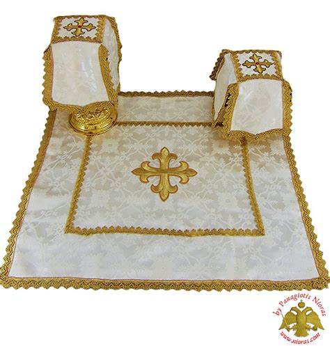 Covers Of The Holy Grail Communion White Cup Covers Embroidery