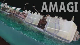 Wreck Diorama Ijn Aircraft Carrier Amagi Ship Model Doovi