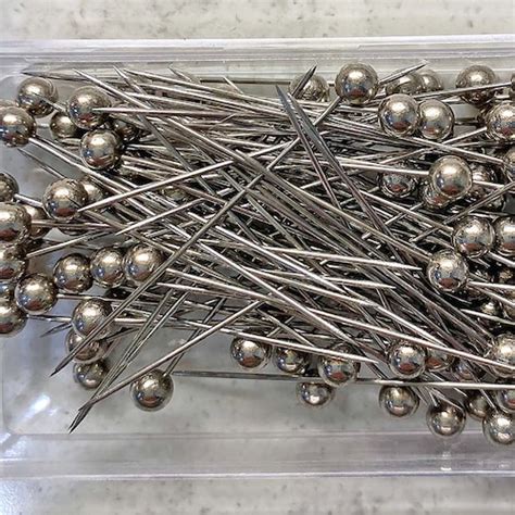 Pearl Head Straight Pins For Sewing And Crafts 100 Pins 1 Etsy