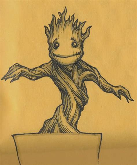 Dancing Baby Groot By Theopticnerve On Deviantart Drawing Superheroes