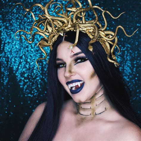 Medusa Halloween Makeup In 2020 Goddess Halloween Medusa Halloween