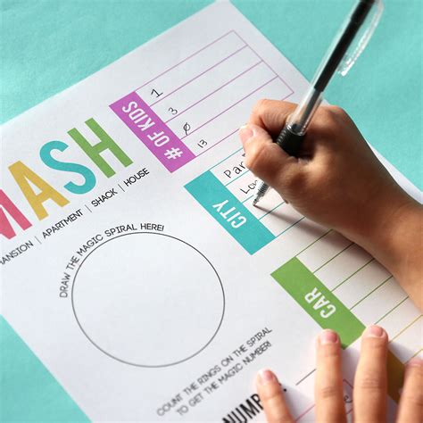 Remember The Mash Game Fun Game Where Kids Get To Predict Their Future