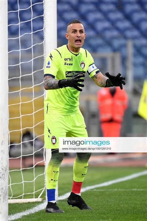 Alex Cordaz Of Fc Crotone Reacts During The Serie A Football Match