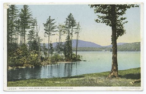 Fourth Lake From Inlet Adirondack Mountains Ny Nypl