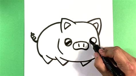 How To Draw A Pig For Beginners Cute Animals To Draw For