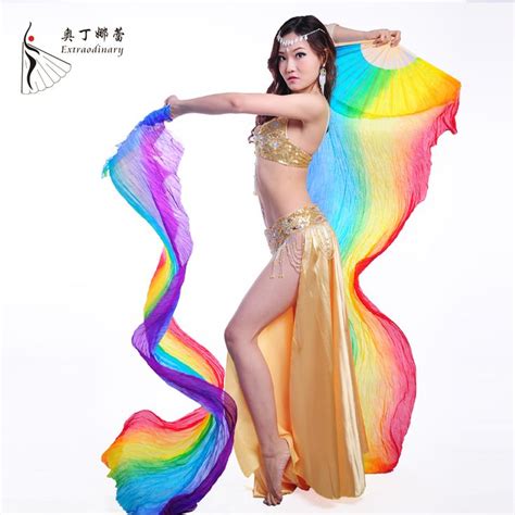 find more belly dancing information about high quality 100 silk stage performance props 1 pair