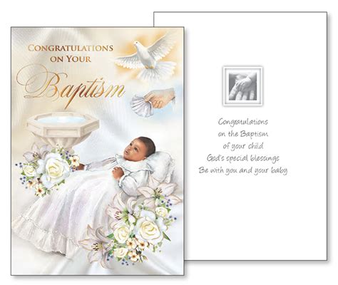 Congratulations On Your Baptism Greeting Card Catholic Shop