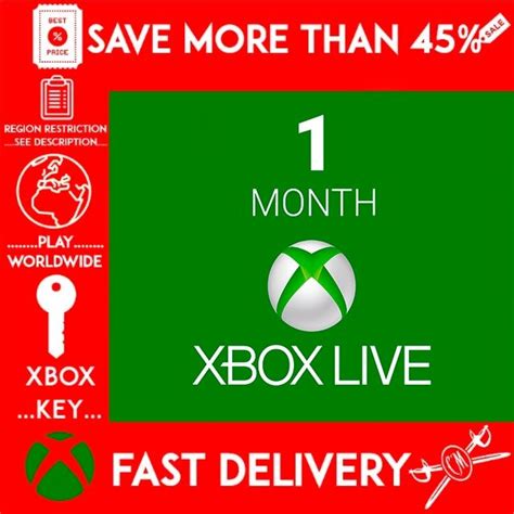 Xbox Live Gold 1 Month Global Xbox Live Gold T Cards Gameflip