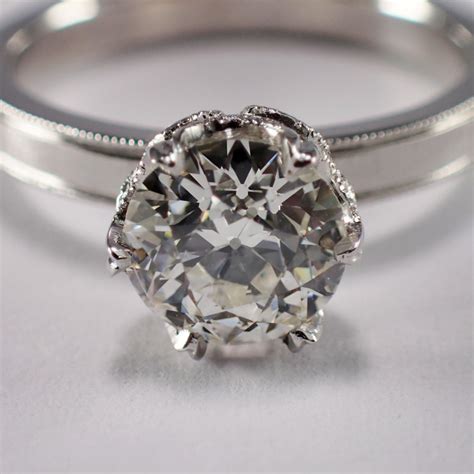 Get it as soon as sun, jun 13. Platinum Diamond Engagement Ring - Attos Antique & Estate Jewelry