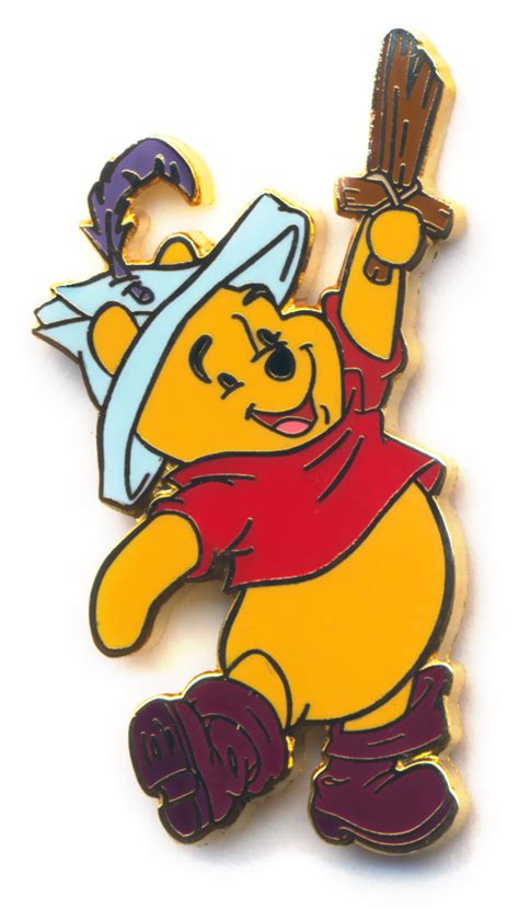 45668 Pirate Winnie The Pooh Pooh And Friends Pirates 3 Pin Set