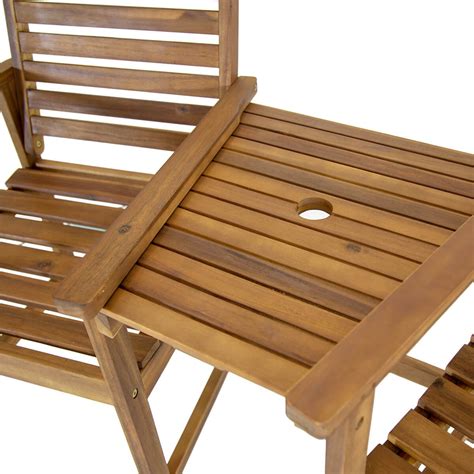 Choose from garden sheds, log cabins, summer houses, greenhouses, playhouses, workshops & more. Wooden Companion Garden Seat with Table - savvysurf.co.uk