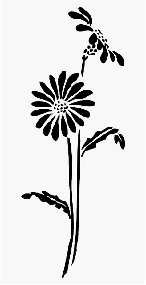 5123 Silhouette Daisy Flower Svg Free Svg Png Eps Dxf File