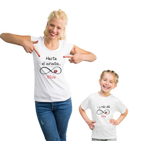 Pack Camisetas Personalizadas Madre E Hij Infinito
