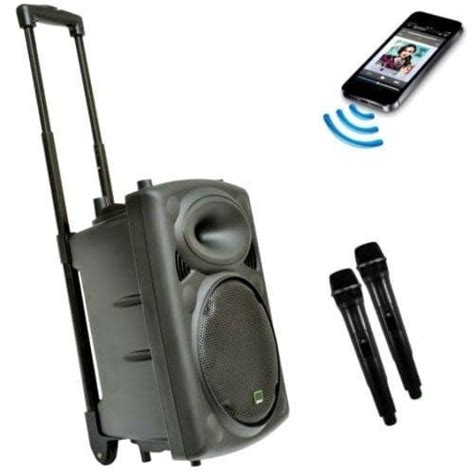 Bluetooth 15 Public Address Rechargeable System Speaker With Two
