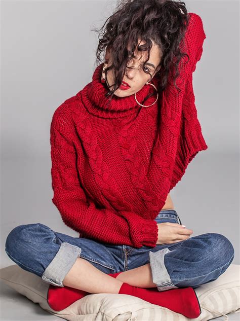 Rebel Rouge Sweater ΡΟΥΧΑ