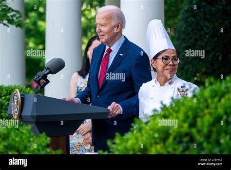 United States President Joe Biden, with White House Chef Cristeta