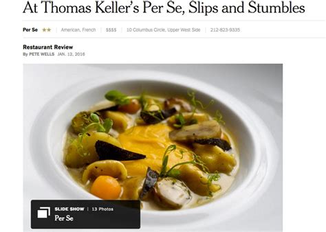 The New York Times Pete Wells Slams Per Se Is A Populist Hero