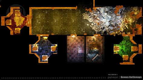 Amber Temple B East Battlemap Demo Curse Of Strahd Beneos Animated Rpg Maps Youtube