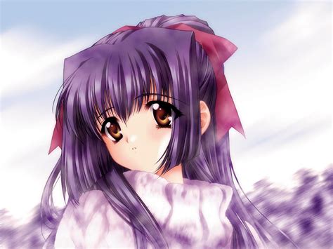 🔥 21 Anime Girl Purple Hair Wallpapers Wallpapersafari