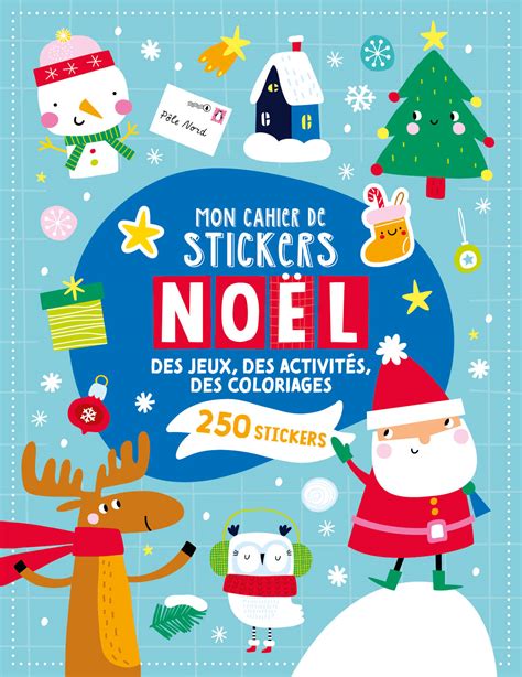 Mon Cahier De Stickers Noël Éditions 123 Soleil