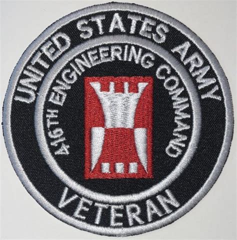 Us Army 416th Engineer Command Veteran Patch Decal Patch Co