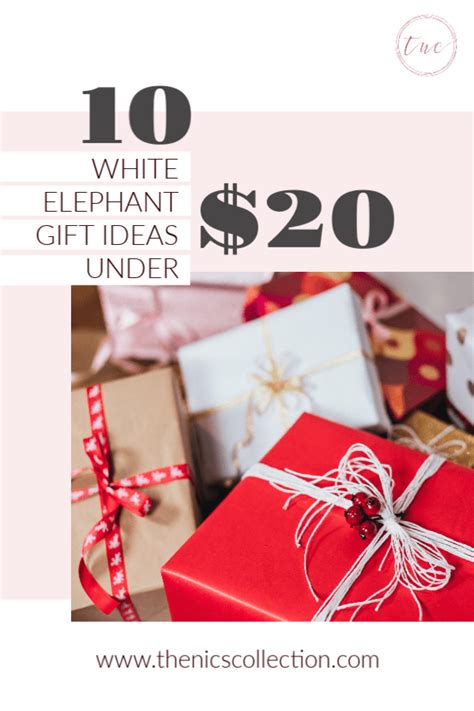 These white elephant gift ideas and tips will not only help you put together the best gift ideas, but also help set a minimum gift value for participants such as $20. 10 White Elephant Gift Ideas Under $20 | White elephant ...