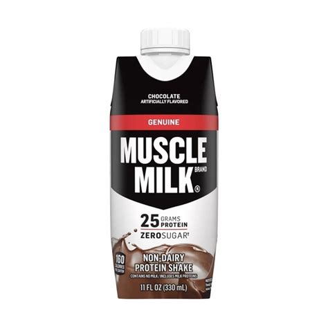 muscle milk genuine non dairy protein shake chocolate 11 fl oz 18 count shopee philippines