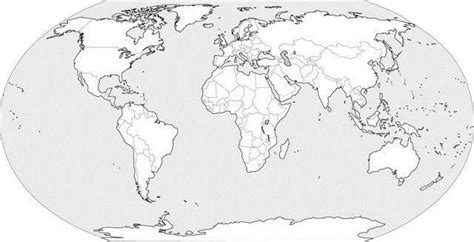 This printable world map is a great tool for teaching basic world geography. World Geography Worksheet Assignment | World map printable, Blank world map, World map coloring page