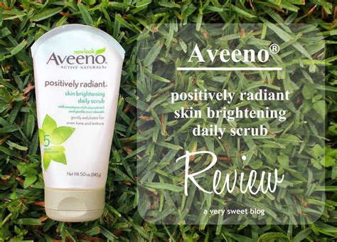 Aveeno Positively Radiant Skin Brightening Daily Scrub Review And
