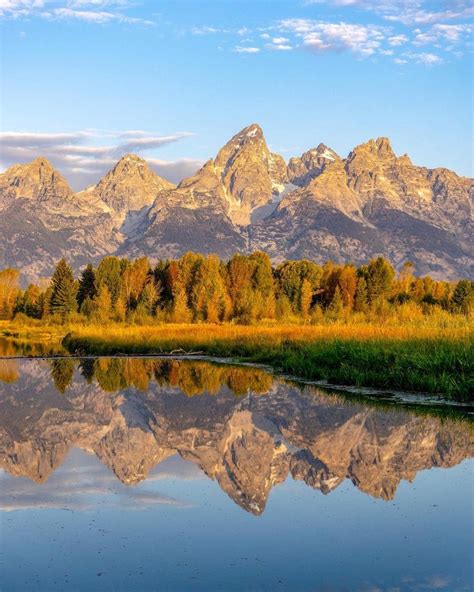 Fall Comes To Grand Teton National Park Great Shot By Msmadison
