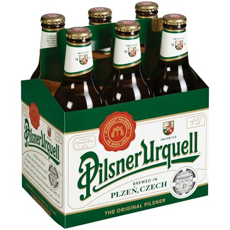 Pilsner Urquell Beer Import 6 Pack Beer 112 Fl Oz Bottles 44