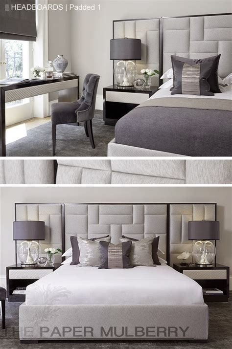 Sleep soundly in modern beds. The Paper Mulberry: || HEADBOARDS | Padded and Upholstered