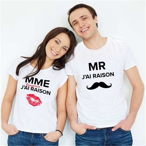 T Shirt Couple Demande Mariage Proposition Romantique Assortis Moi