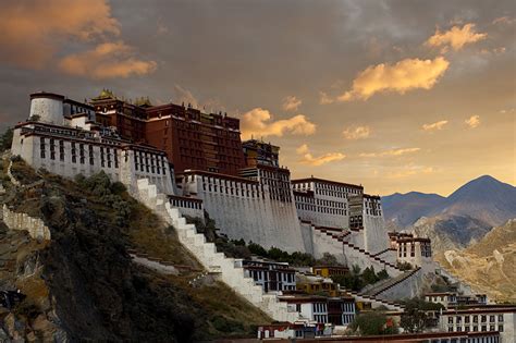 Picture Perfect Palace The Potala Palace At Sunset After Rains From