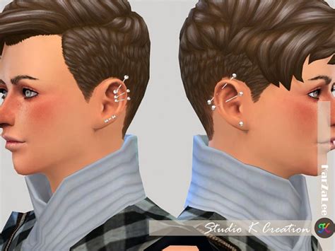 Studio K Creation Industrial Piercing 02 Sims 4 Downloads