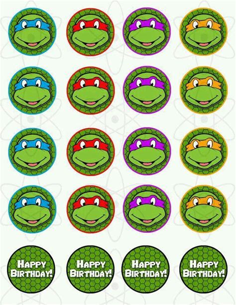 Fiesta Ninja Turtle Cupcakes Ninja Turtle Mask Mutant Ninja Turtles