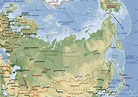 russia: carta geografica mappa russa