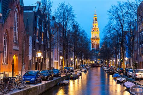 Papeis de parede Tarde Holanda Amesterdão Canal Cidades baixar imagens